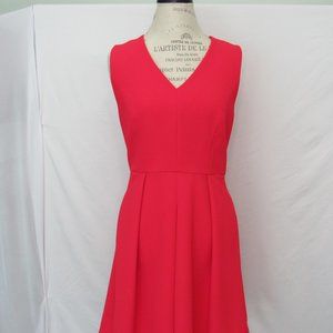DRAPER JAMES Red Fit & Flare Sleeveless Dress - Size 6